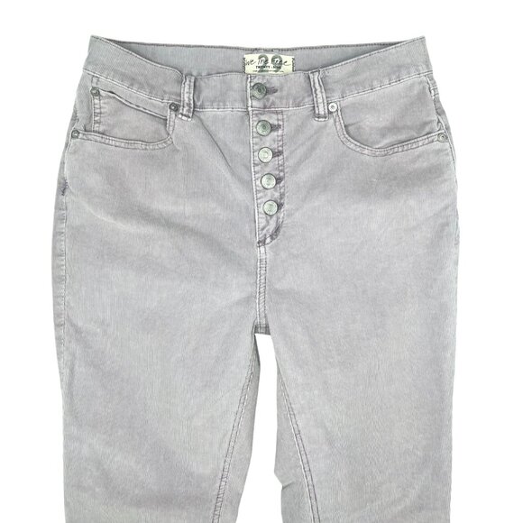 Free People We The Free Sun Chaser Skinny Corduroy Button-Fly Pants Lavender 29 - Picture 5 of 16